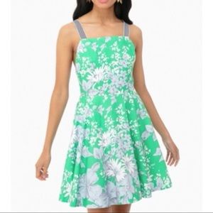NWT Tuckernuck Floral Green Lila Dress Small